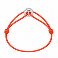 Load image into Gallery viewer, WECORD Mini Silver Soho Bracelet with Neon Pink Cord