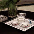 تحميل الصورة إلى عارض المعرض، Optical Art Lacquered Square Tray-L