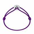 Load image into Gallery viewer, WECORD Mini Silver Soho Bracelet with Purple Cord
