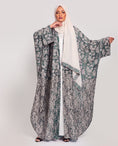 Load image into Gallery viewer, Summer Abaya Blue Flower design