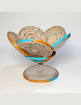 Load image into Gallery viewer, ANAMIL Round Petal Platter - Turquoise