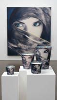 Load image into Gallery viewer, Arabian Eyes Candle 16cm