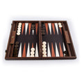 Load image into Gallery viewer, Handmade Crocodile Tote in Brown Leather Inlaid Leather Backgammon with Side racks 48x30cm