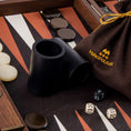 Load image into Gallery viewer, Handmade Crocodile Tote in Brown Leather Inlaid Leather Backgammon with Side racks 48x30cm