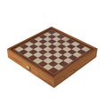 Load image into Gallery viewer, Chess-Backgammon-Ludo-Snakes - Classic Style design in Walnut replica wooden case