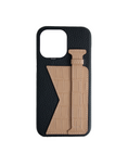 Load image into Gallery viewer, CONCEPTO Matte Nude Embossed Duo Crocodile Case for iPhone 14 Pro Black Frame