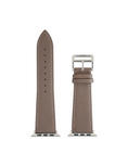 Load image into Gallery viewer, CONCEPTO Taupe Epsom Watch Strap 42-49 mm | Silver