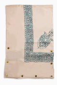 Load image into Gallery viewer, Pashmina Mens Shawl - Beige with Green Embroidery