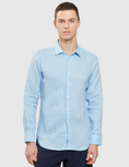 Load image into Gallery viewer, Tropezian Linen Shirt BLUE S