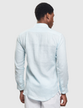 Load image into Gallery viewer, Tropezian Linen Shirt CYAN M
