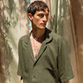 Load image into Gallery viewer, SHIRT ML TID LIN KHAKI SM
