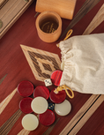Load image into Gallery viewer, Handmade American Red Walnut Inlaid Backgammon with Walnut - Oak points with Side racks 48x30cm
