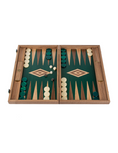 Load image into Gallery viewer, Handmade American Green Walnut Inlaid Backgammon with Walnut - Oak points with Side racks 48x30cm