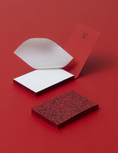 Load image into Gallery viewer, MUY STATIONERY Spray Splash Red Soft Cover A7 Memo Pad Notebook