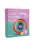 Load image into Gallery viewer, SUNNYLIFE Luxe Twin Round Float Rainbow