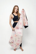 Load image into Gallery viewer, Travel Yoga Mat Set - Foldable Mat (Floral)