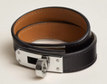 Load image into Gallery viewer, HERMES Kelly Double Tour Bracelet - Black Palladium