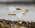 Load image into Gallery viewer, LINDEZA Moonstone 18K gold plated over sterling silver