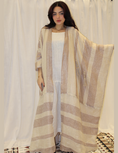 Load image into Gallery viewer, Beige linen abaya with dress