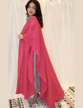 Load image into Gallery viewer, ALWAFRAH Pink Abaya with Caftan