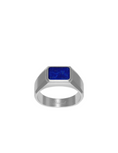Load image into Gallery viewer, WECORD Atlas Silver Ring with Lapis Lazuli (54 mm)