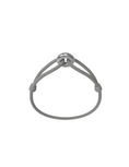 Load image into Gallery viewer, WECORD Silver Soho Diamond Bracelet with Grey Cord