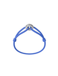 Load image into Gallery viewer, WECORD Silver Soho Bracelet with Pastel Blue Cord