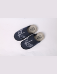 Load image into Gallery viewer, Hand Made Sandals Anara Lungy navy Size 39