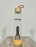Load image into Gallery viewer, Pillar Crystalkor Water Bottle - Amethyst Crystal