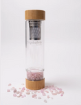 Load image into Gallery viewer, Crystalkor Rose Quartz - Crystal Chips Water Bottle