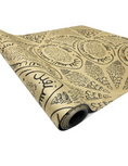 Load image into Gallery viewer, YOGIKOR Travel Yoga Mat Set - Sand Arabic Mandala