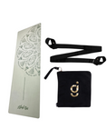 Load image into Gallery viewer, YOGIKOR Travel Yoga Mat Set - Green Arabic Mandala