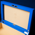 Load image into Gallery viewer, Moahmmed Faraa Blue Art Box cm 35x23x11 Empty Dark Beige