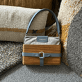 Load image into Gallery viewer, Yussra Wood Bag Gray