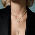 Load image into Gallery viewer, Sterling silver with 18K gold plating (1 micron) raw Moonstone necklace