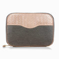 Load image into Gallery viewer, MANTIDY HERRINGBONE Large Pink Wash Bag
