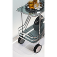 Load image into Gallery viewer, Resong Food serving Trolley-1 polished finish stainless steel -
Grey glass
