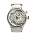 Load image into Gallery viewer, ELECTRICIANZ The S.now - White Leather Nato - 45 mm