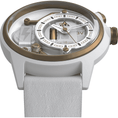 Load image into Gallery viewer, ELECTRICIANZ The S.now - White Leather Nato - 45 mm