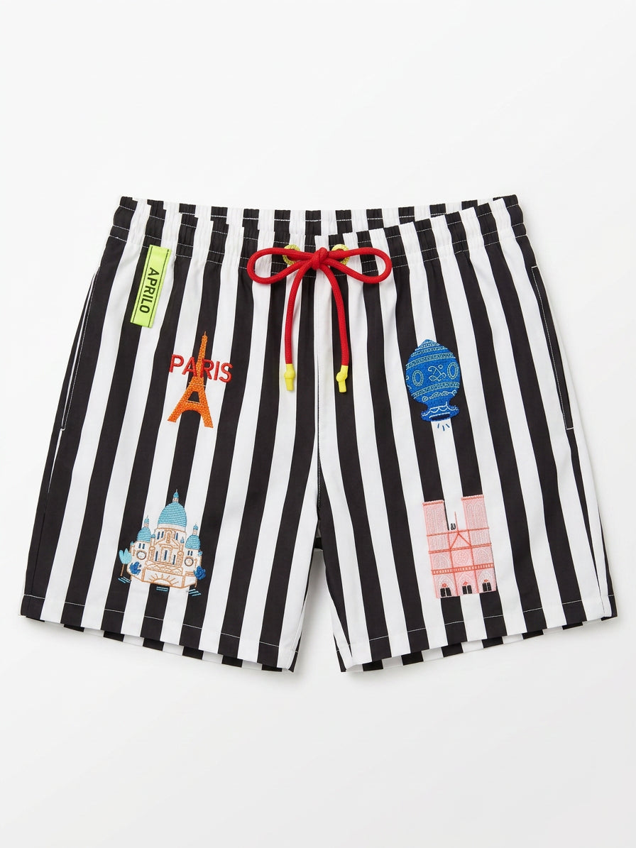 Aprilo Swim Shorts – Line Edition
