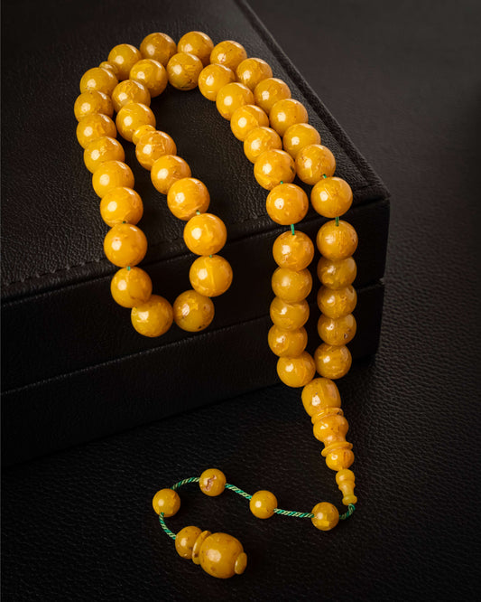 Light Kok Subha – Super-grade, lathe-cut craftsmanship - 66 beads