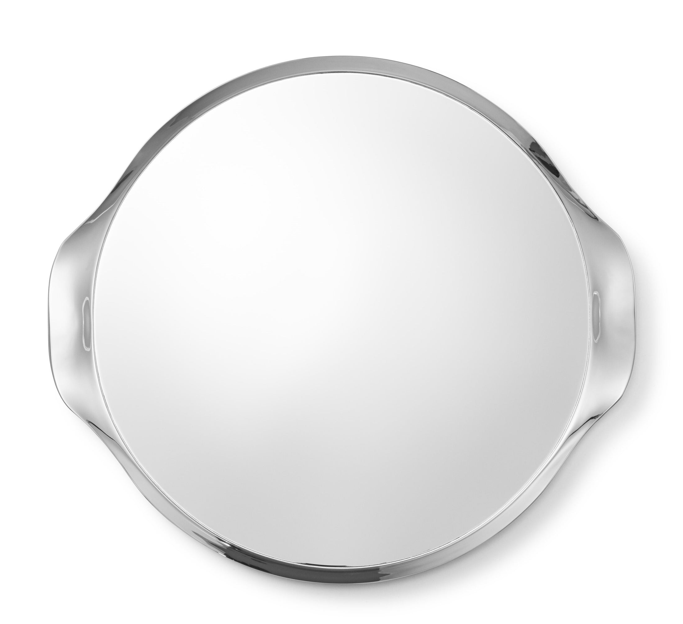 HD Stainless Steel Round Tray with Handle/ Shallow S