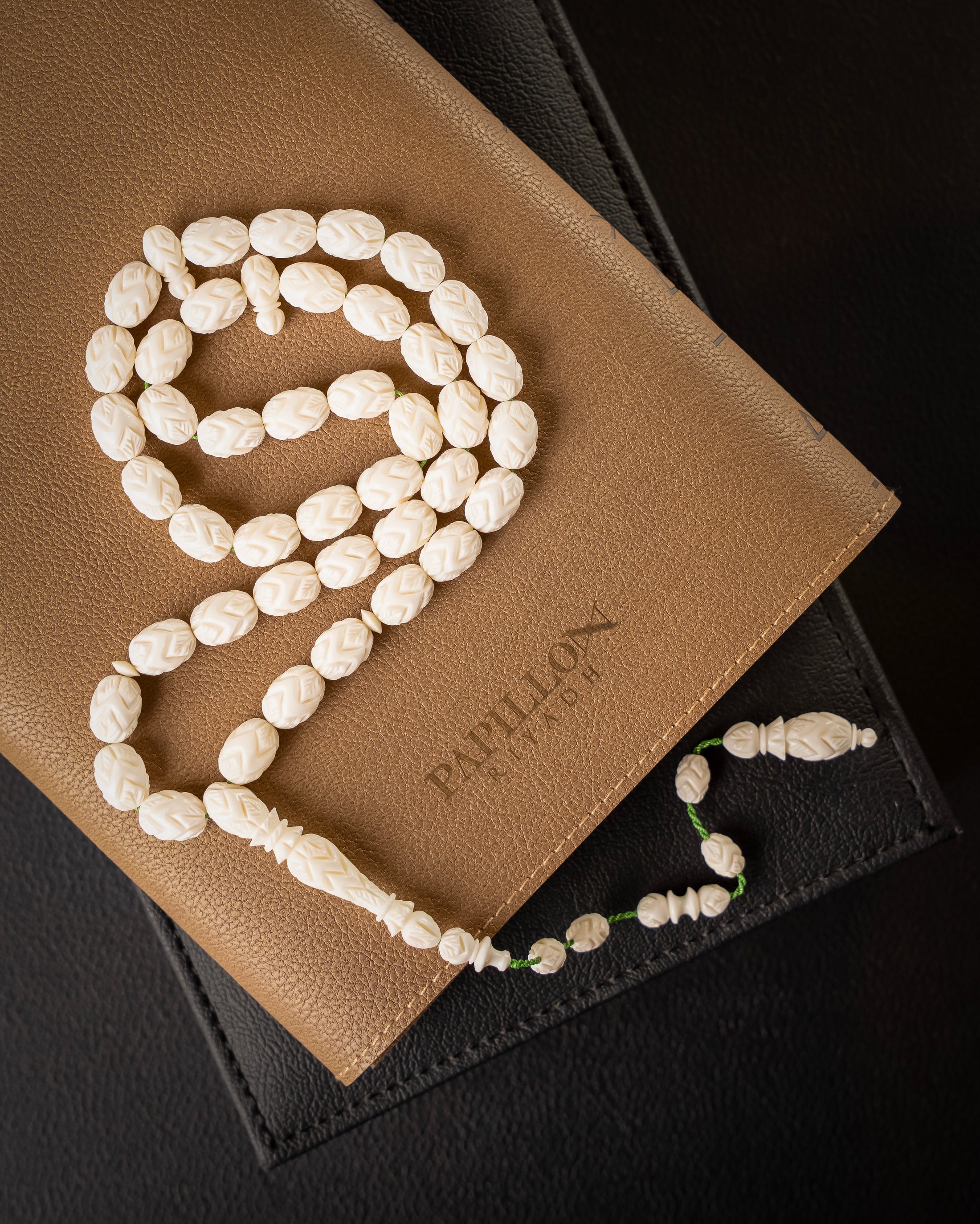 Fully Engraved Camel Bone Subha