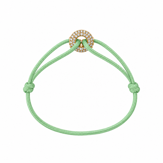 WECORD Mini Golden Pave - Light Green Cord