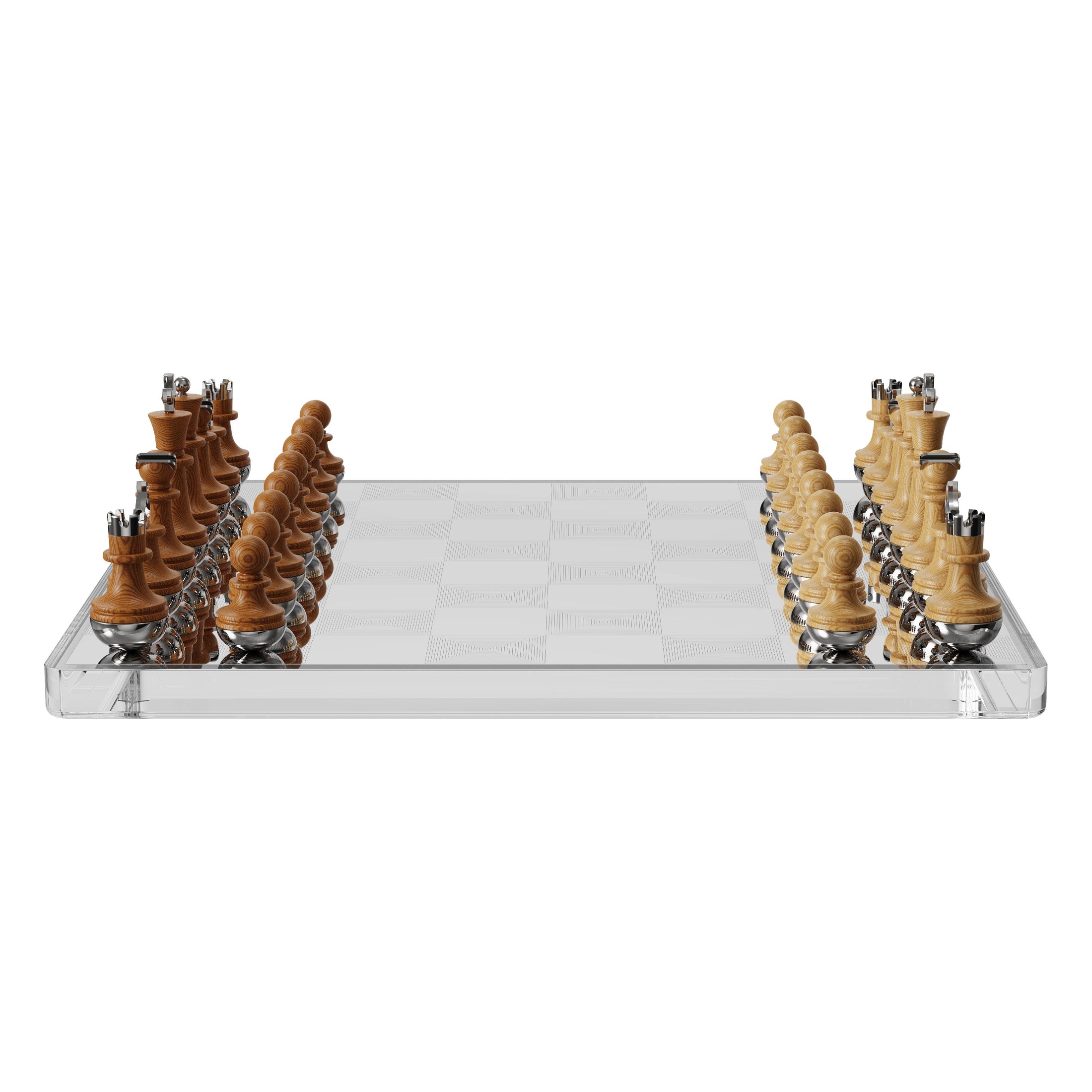 RESONG Chess set High transparent crystal glass