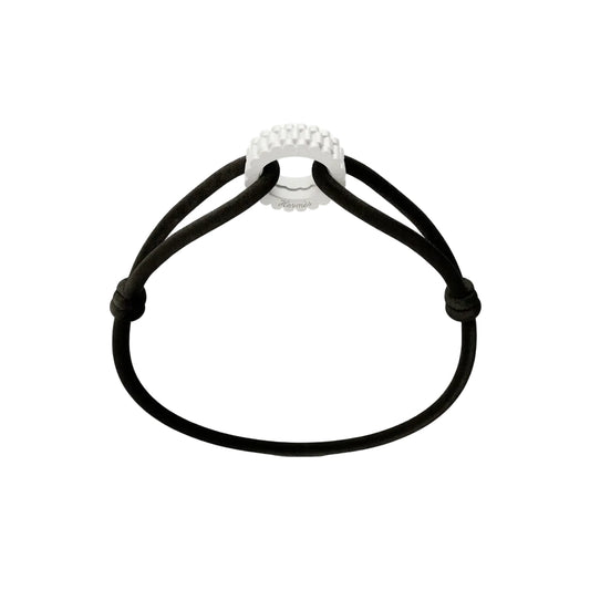 WECORD Snow Regent Bracelet with Black Cord