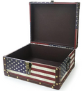 Load image into Gallery viewer, HOPEWELL American Flag Treasure Chest Box - Small - 47 x 35 x 25 CM
