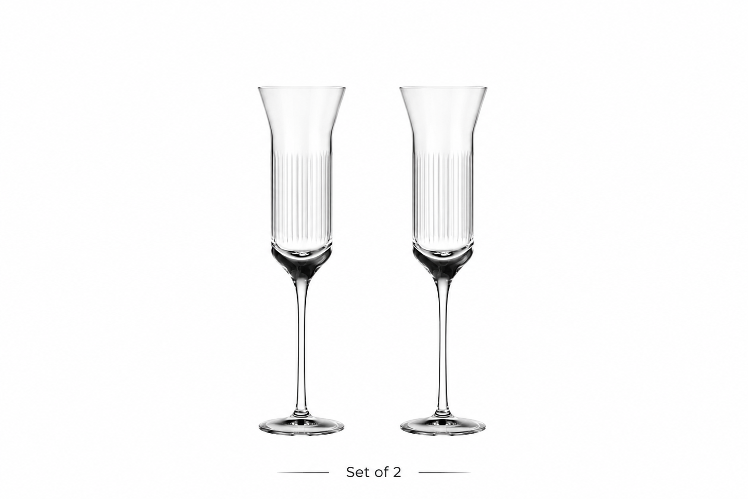 XUYU Crystal Flute Glass Set