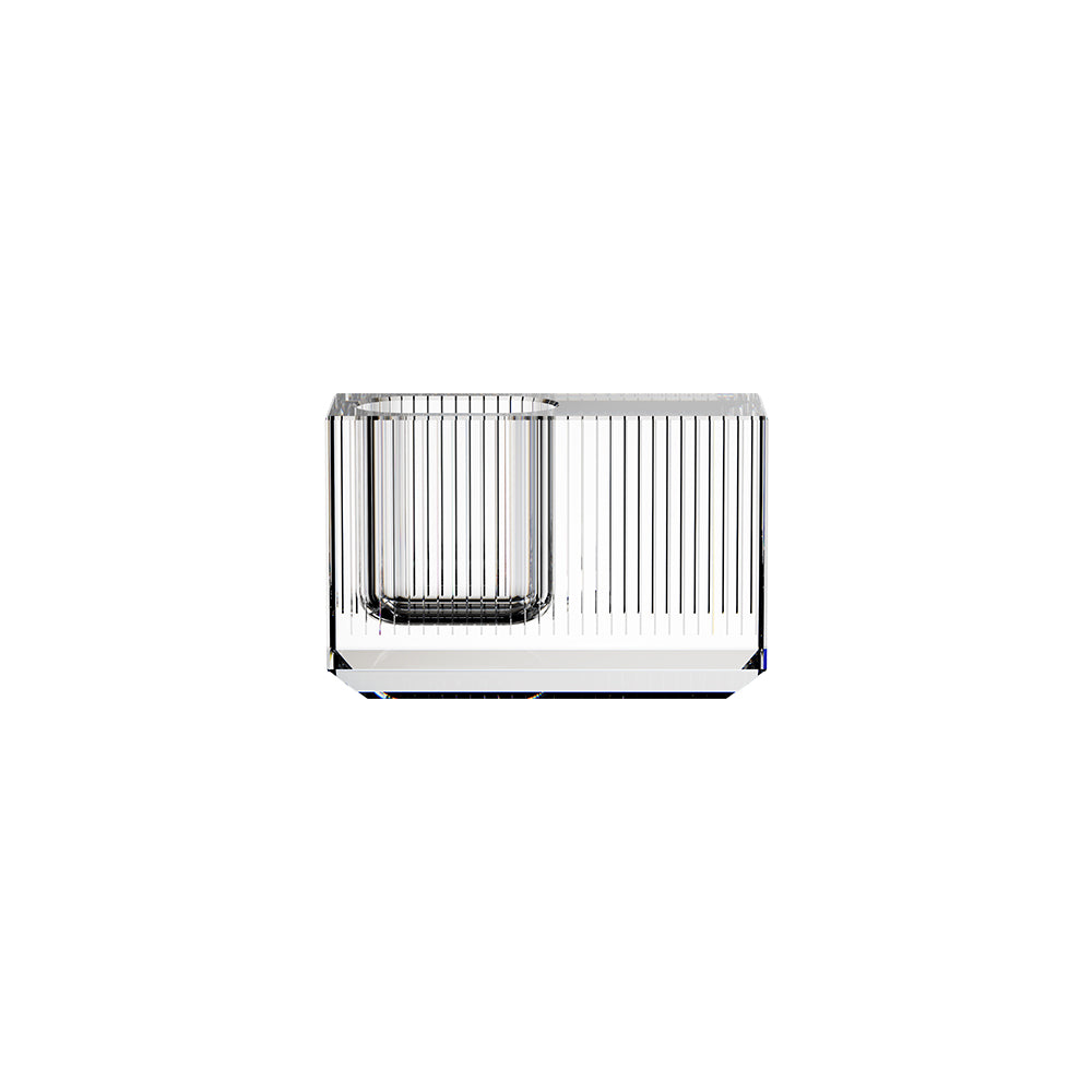 XUYU K9 Crystal Cubic Vase-Short