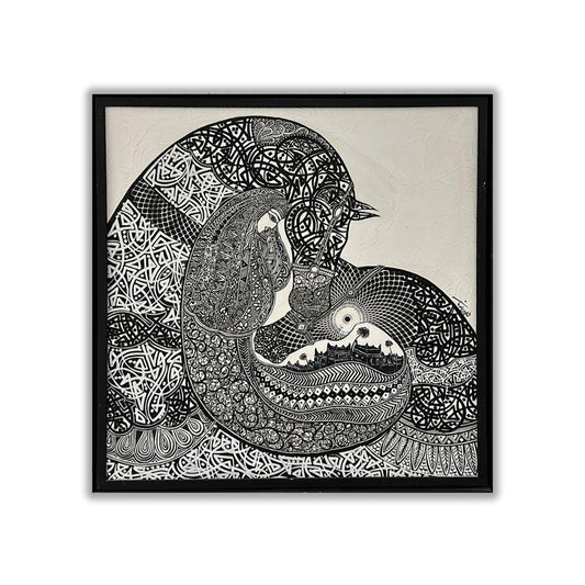 Fahad Gurman Painting Wall Art -1 |100x100 cm